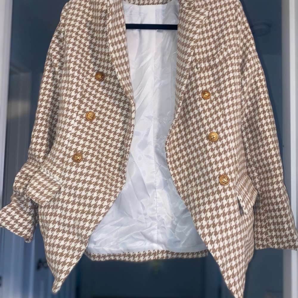 Double Lined Polyester Blazer - image 7